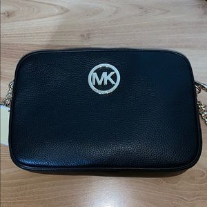 Michael Kors Black Leather Crossbody